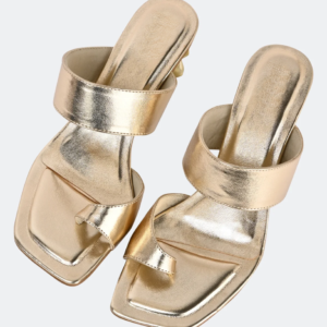 Dahlia Gold Heels For Women