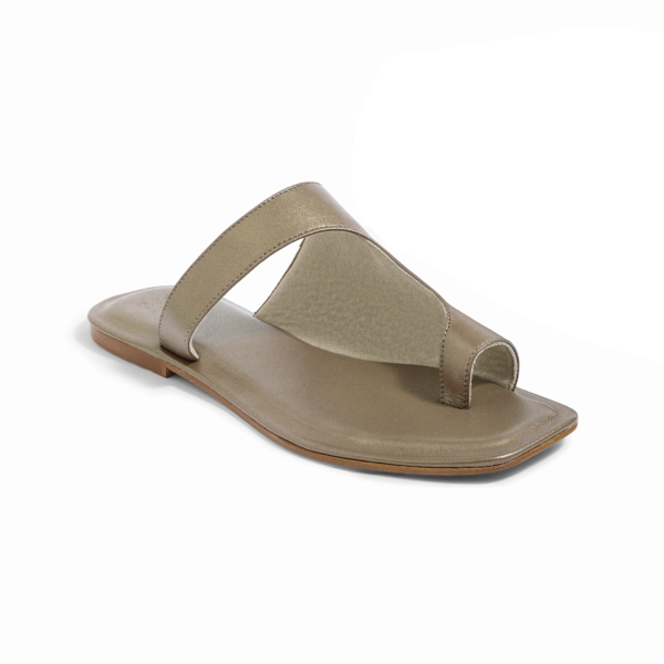 Amalfi Bronze Flat Sandals for Women - Image 4
