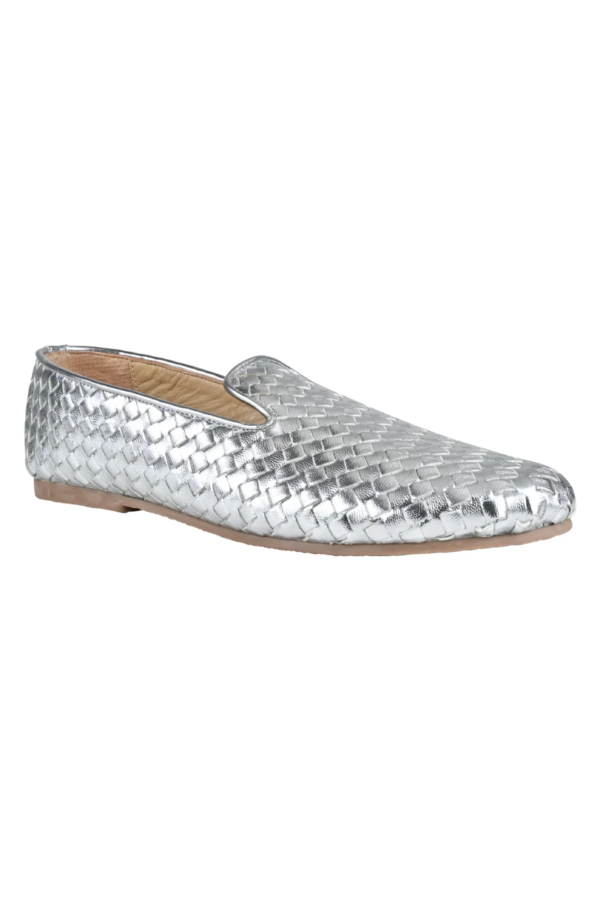 Madison Silver Weave Loafers For Women - Image 6