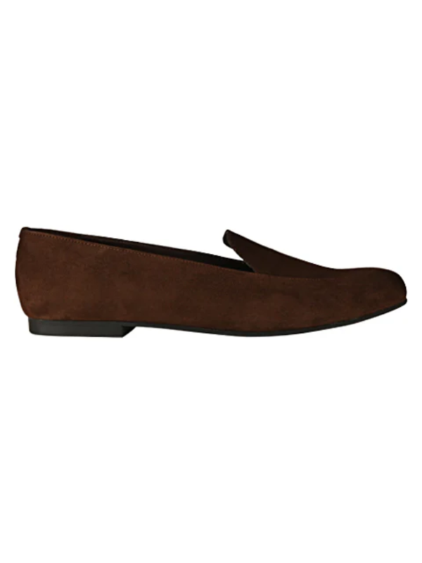 Olivia Brown Suede Loafers for Women - Image 4
