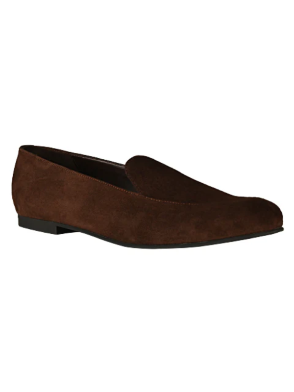Olivia Brown Suede Loafers for Women - Image 5