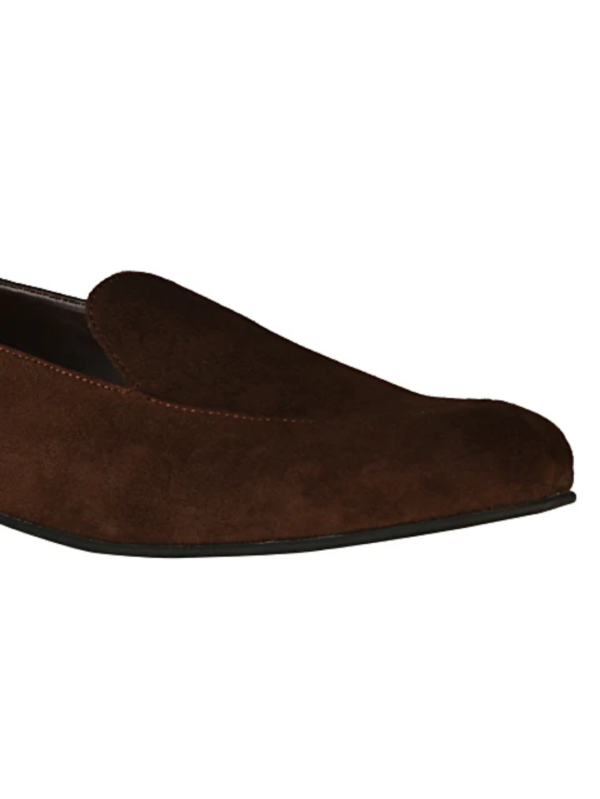 Olivia Brown Suede Loafers for Women - Image 7