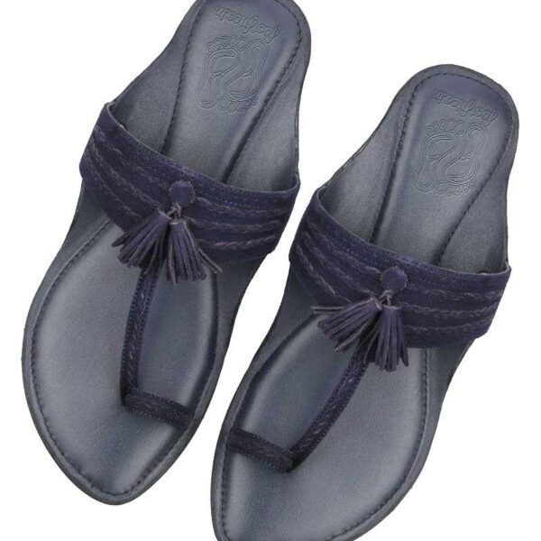 Blue Braided Kolapuri for Men