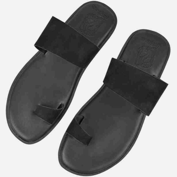 Indy Black Crystal Sandals for Men