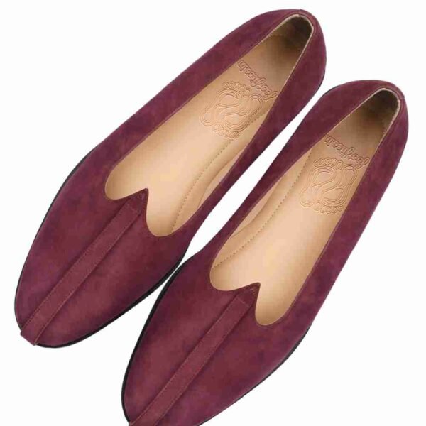 Suede Maroon Mojri