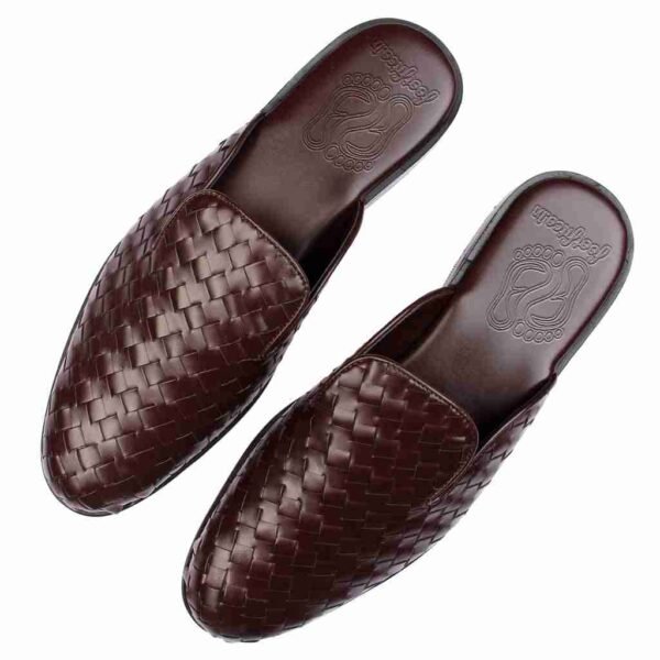 Brown Weave Mules